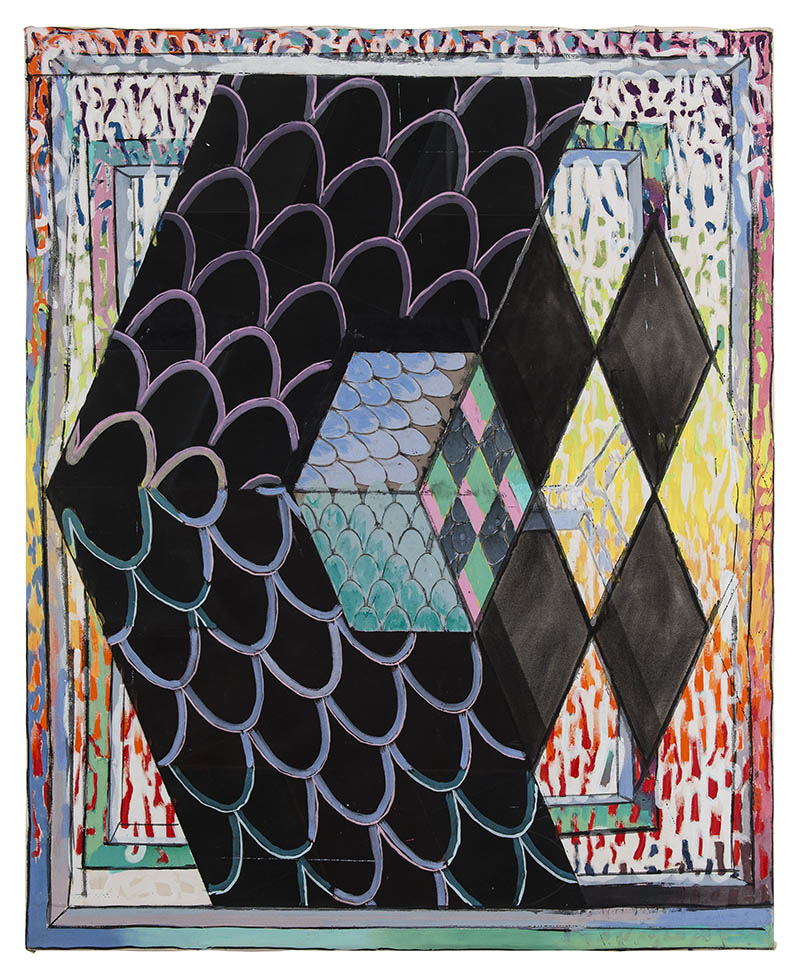 Jonathan Kelly - Big Fish Little Fish Reinhardt Box - Acrylic on Canvas - 160x130cm